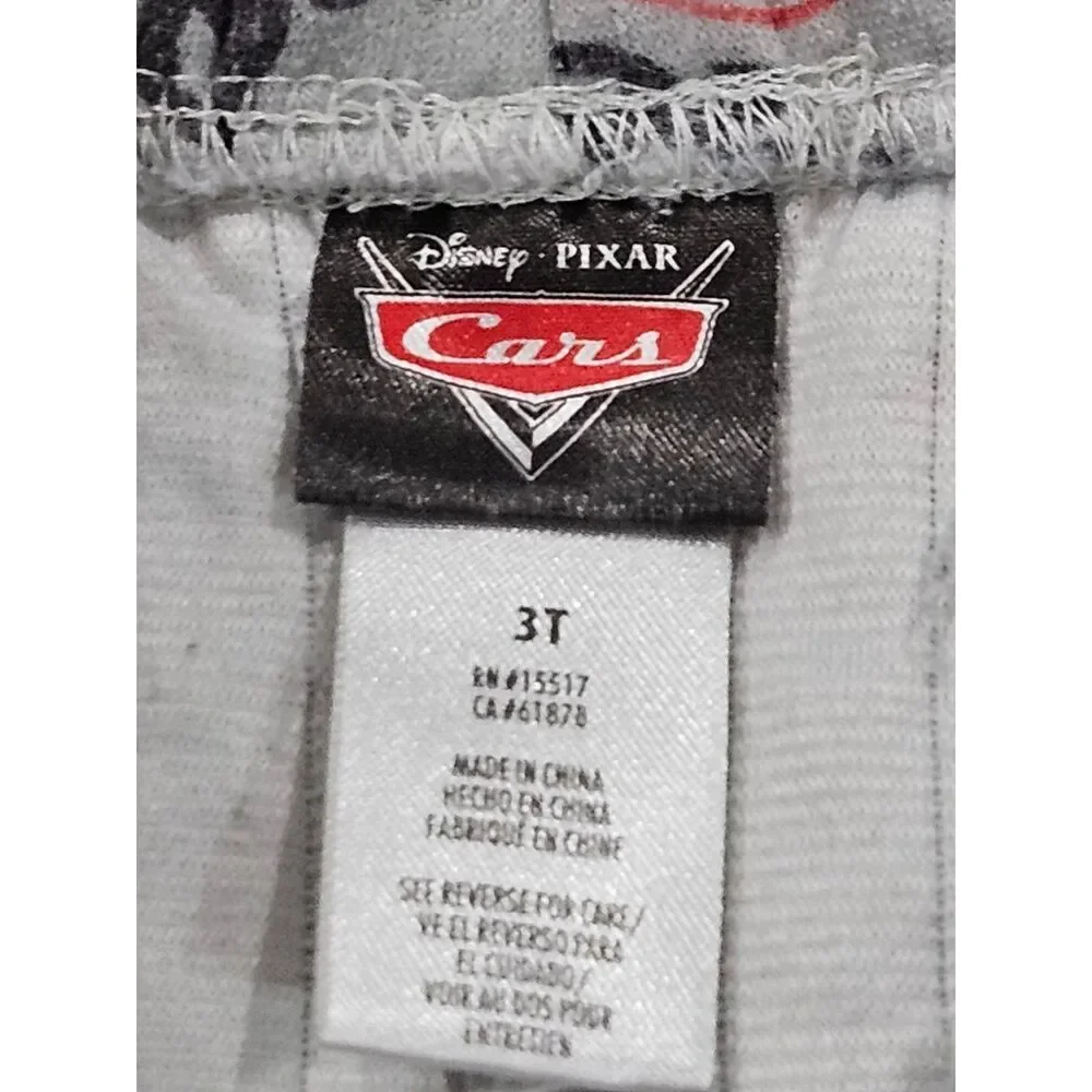 Disney Pixar Cars Lightning McQueen 2-Piece Quilted Pajama Set Toddler Size 3T
